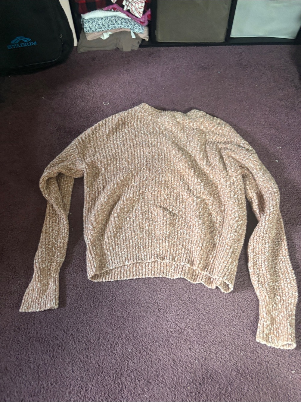 Universal Thread Marled Tan Crewneck Sweater